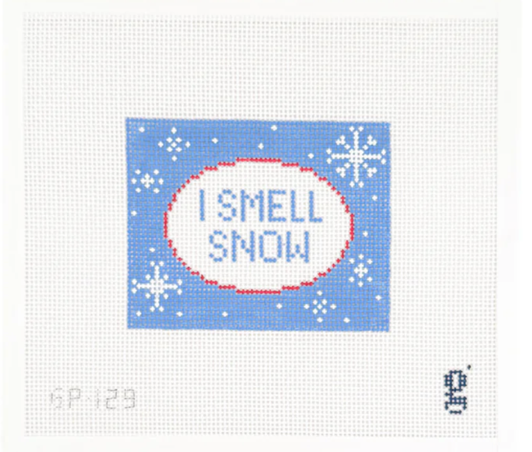 Canvas I SMELL SNOW  GP129   3.5X4.4"