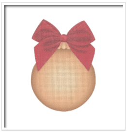 Canvas CLASSIC GLASS ORNAMENT - GOLD  CHR24    3X4"