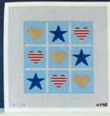 Canvas TIC TAC 4TH OF JULY   SUM110   8X8"
