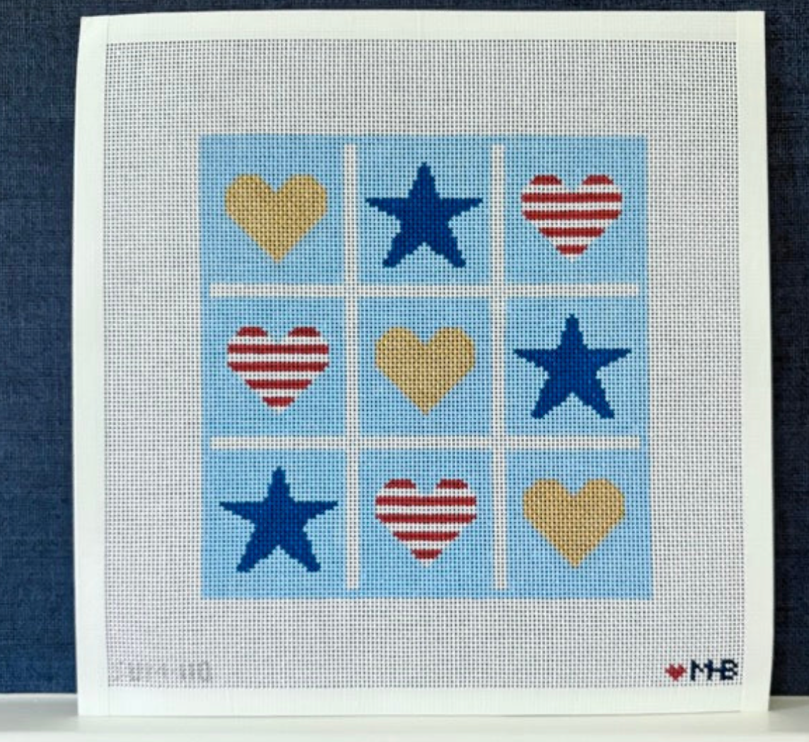 Canvas TIC TAC 4TH OF JULY   SUM110   8X8"