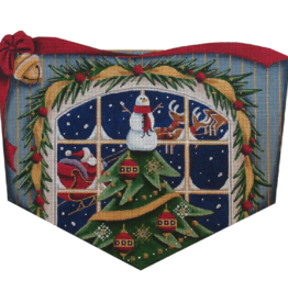 Canvas SNOWMAN TREE CUFF  1474B