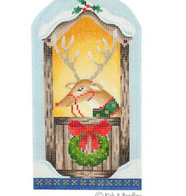 Canvas NORTH POLE SERIES - REINDEER   KB1213   6.25X3.5"