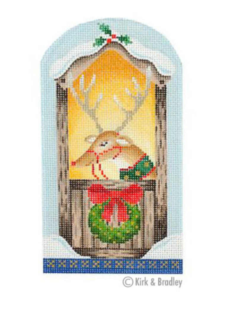 Canvas NORTH POLE SERIES - REINDEER   KB1213   6.25X3.5"