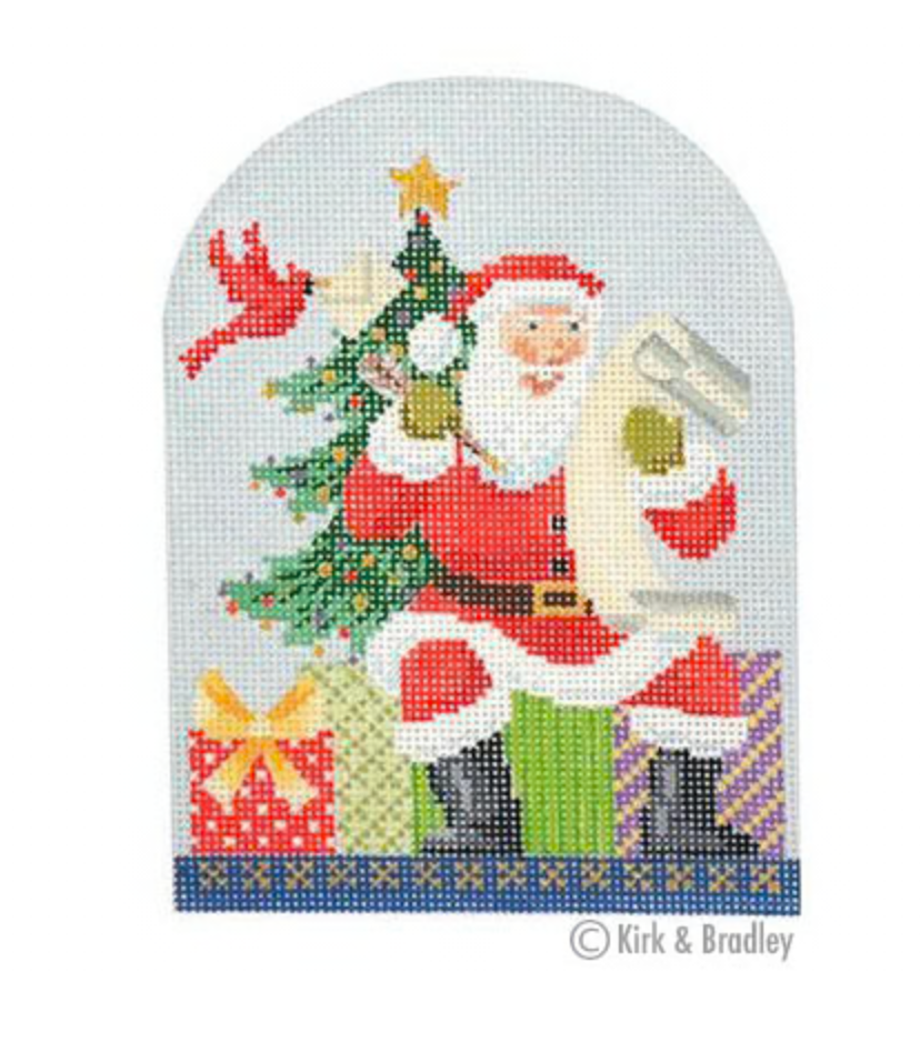 Canvas NORTH POLE SERIES - SANTA CLAUS    KB1212   5.5X4.25"