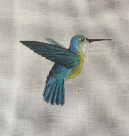 Canvas BLUE HUMMINGBIRD  AN508  5.25X4"
