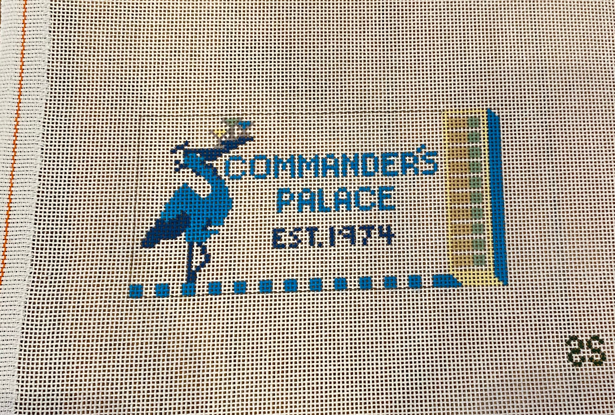 Canvas COMMANDERS PALACE  NEW ORLEANS MATCHBOOK COVER