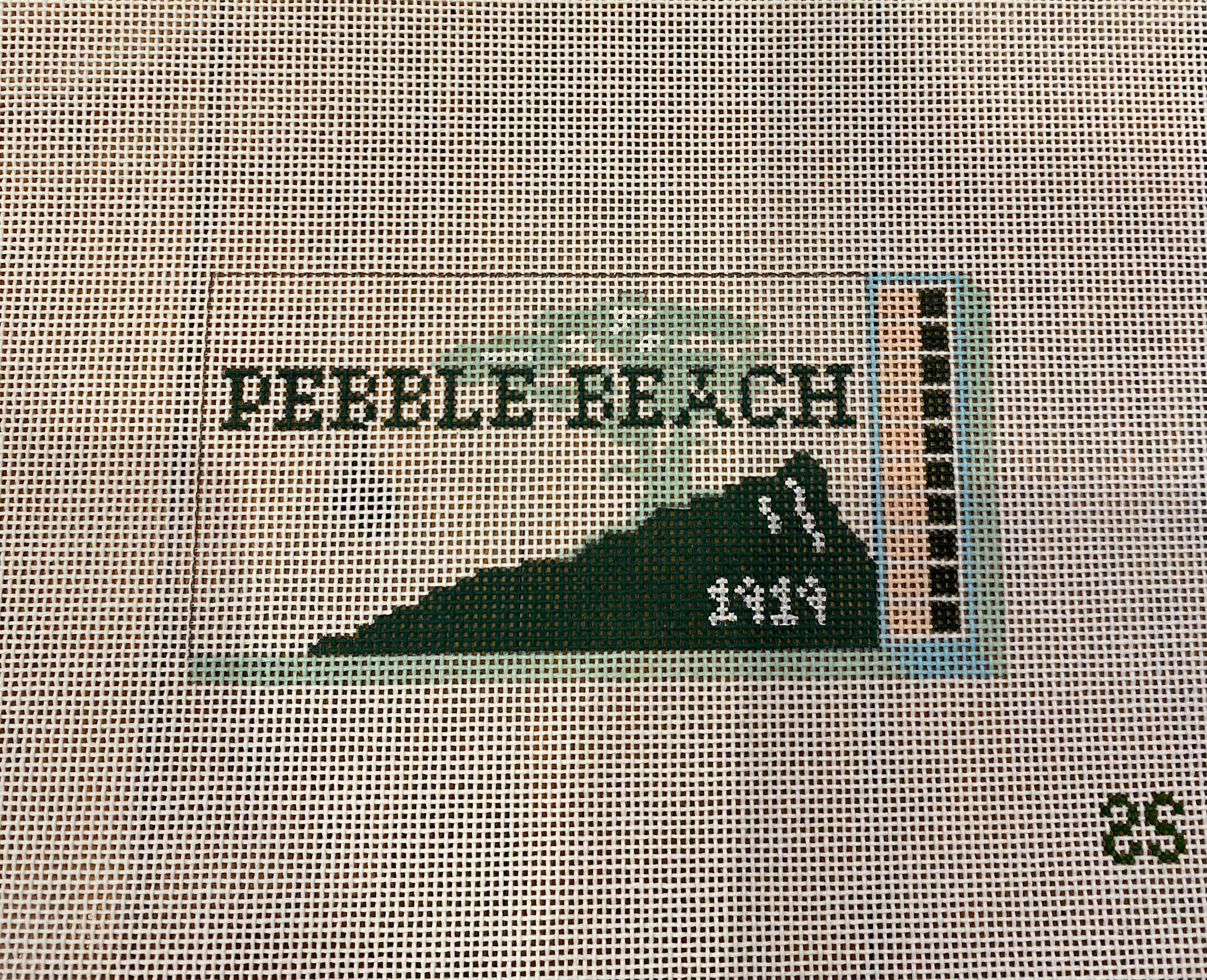 Canvas PEBBLE BEACH  MATCHBOOK COVER