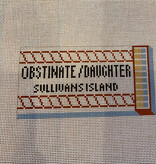 Canvas THE OBSTINATE DAUGHTER  SULLIVANS ISLAND  MATCHBOOK COVER