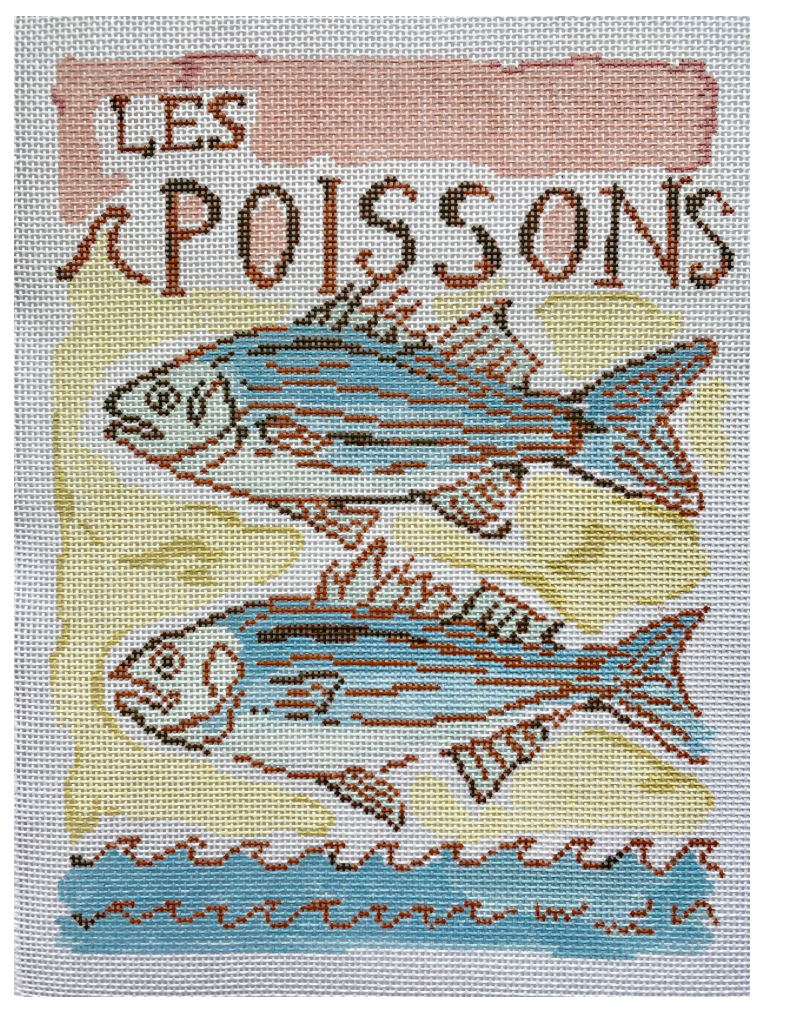 Canvas LES POISSONS  LBL2D  8.5x6.5"