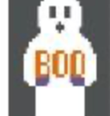 Canvas TINY GHOST  CO874   1.5X3"