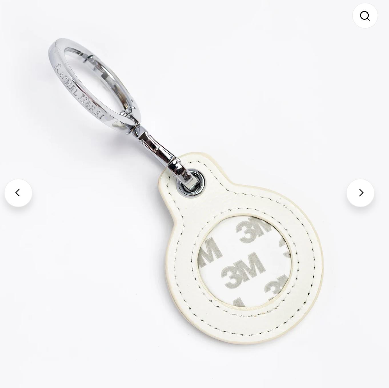 Accessories MINI CLIP BAG CHARM MAGNET - WHITE     FITS 1.25" ROUND CANVAS