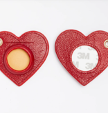 Accessories AIR TAG HOLDER WITH HARDWARE   - RED       FITS 1.25" ROUND CANVAS
