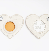 Accessories AIR TAG HOLDER WITH HARDWARE   - WHITE       FITS 1.25" ROUND CANVAS