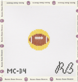 Canvas MINI INSERTS - FOOTBALL  1.25" ROUND