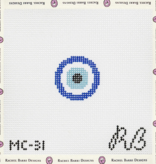 Canvas MINI INSERTS - EVIL EYE  1.25" ROUND