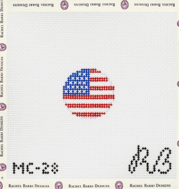 Canvas MINI INSERTS - STARS & STRIPES     1.25" ROUND