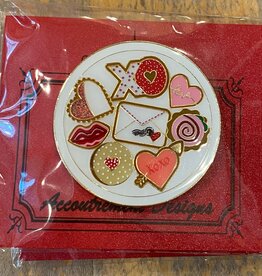 Accessories COOKIE PLATE  NEEDLE MINDER - VALENTINES