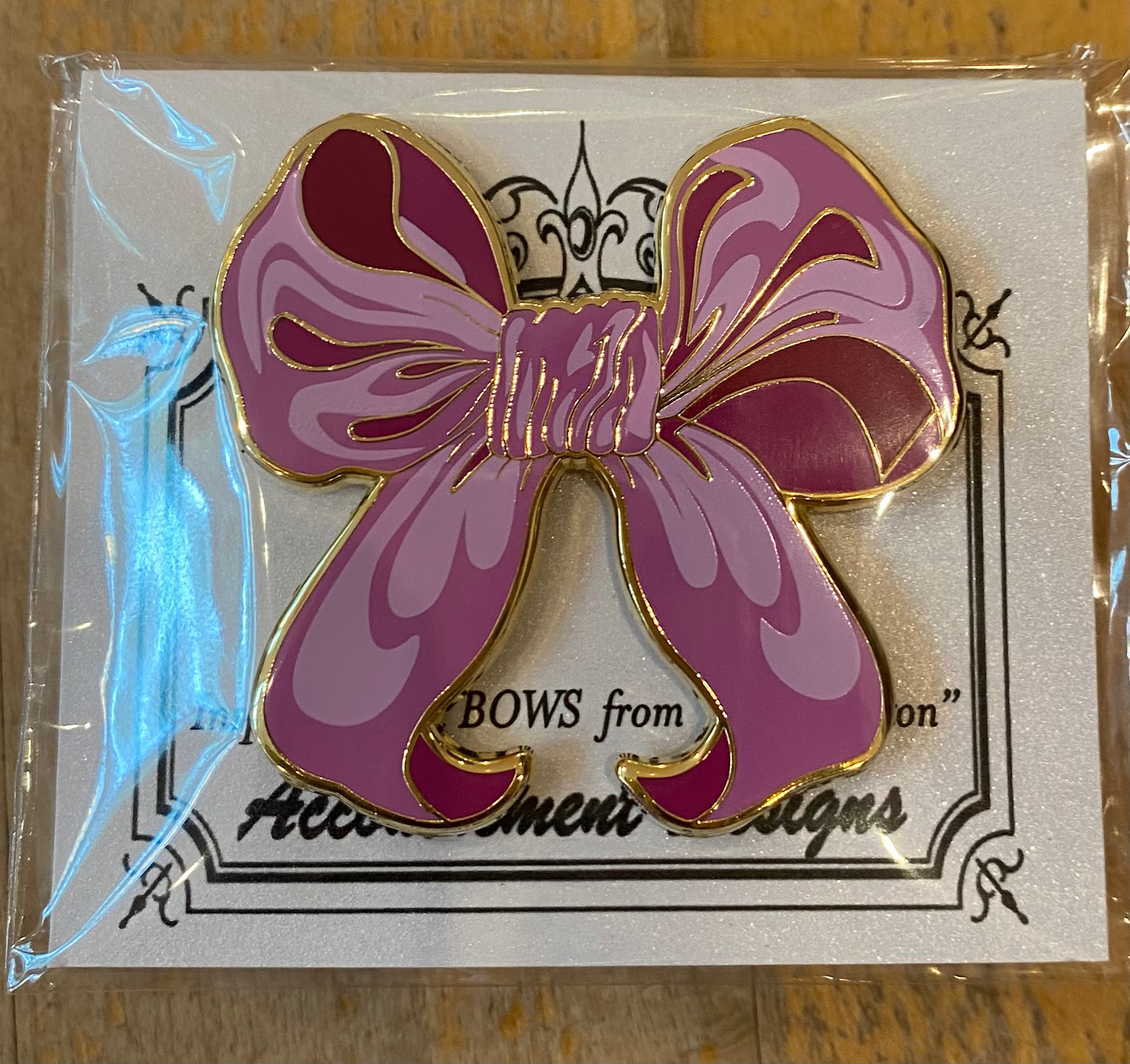 Accessories COLLECTION BOW  NEEDLE MINDER -PINK