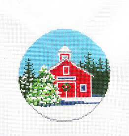 Canvas FESTIVE BARN ROUND  AB143  4" ROUND