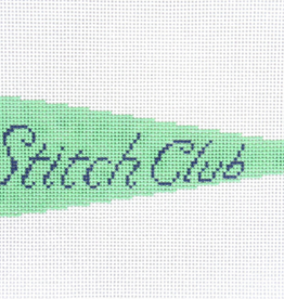 Canvas STITCH CLUB PENNANT   AB104  2.75X7.75"