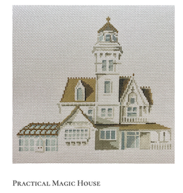Canvas PRACTICAL MAGIC HOUSE  31K   6X5.5"