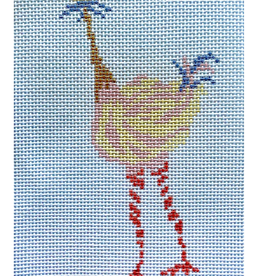 Canvas STRANGE BIRDS - PINK  32J   6X3"