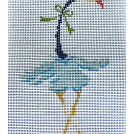 Canvas STRANGE BIRDS - BLUE  32K   6.5X3.5"