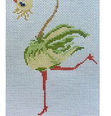 Canvas STRANGE BIRDS - GREEN  32L   6X4"