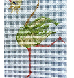 Canvas STRANGE BIRDS - GREEN  32L   6X4"