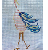 Canvas STRANGE BIRDS - STRIPES  32M  7X3"