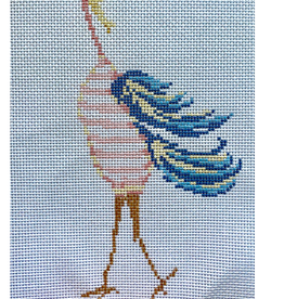 Canvas STRANGE BIRDS - STRIPES  32M  7X3"