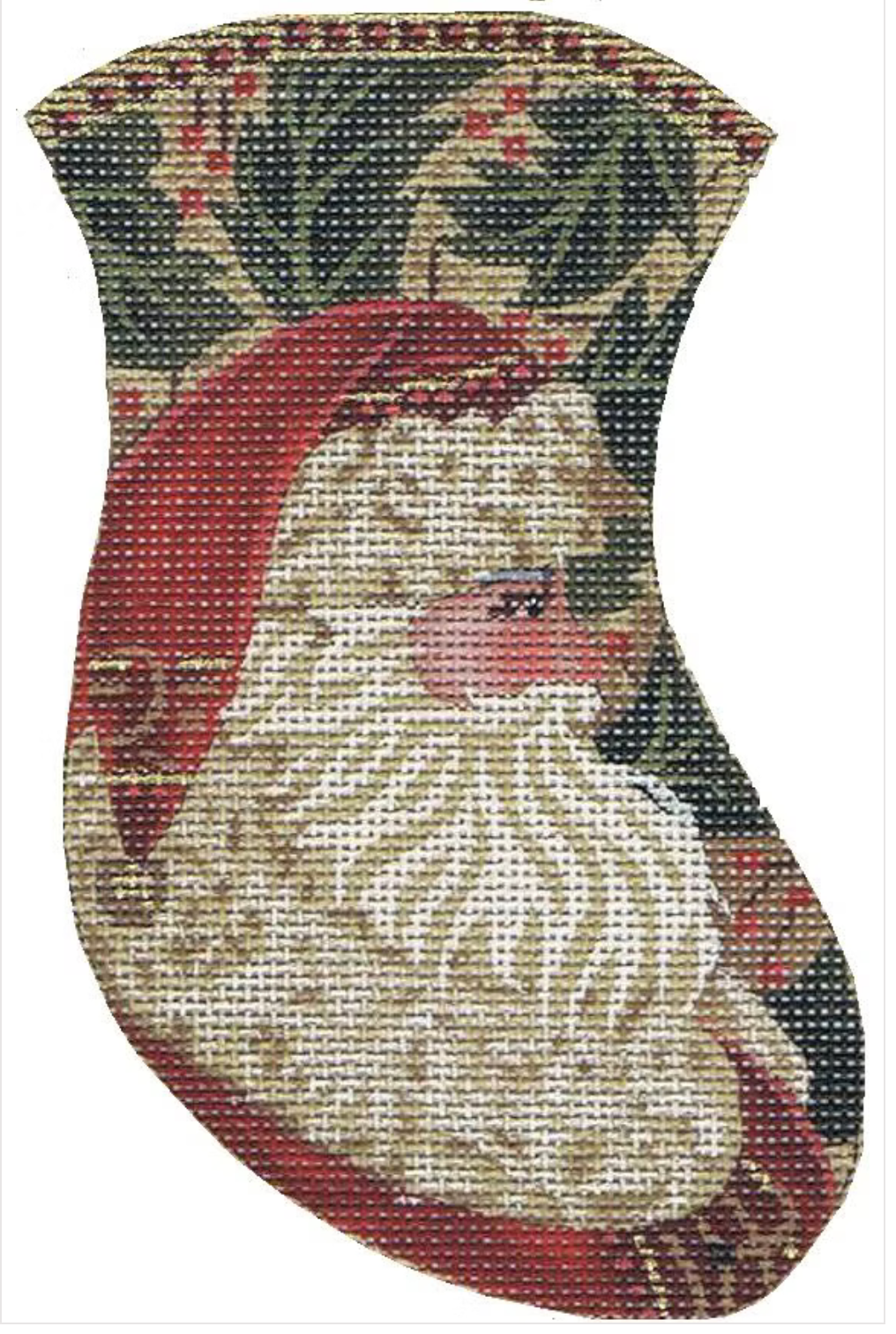 Canvas CHIMNEY SANTA MINI STOCKING  TTAXO237