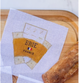 Canvas 3D WEDGE OF BRIE  CHEESE  SSAE005  4.5X4.75"