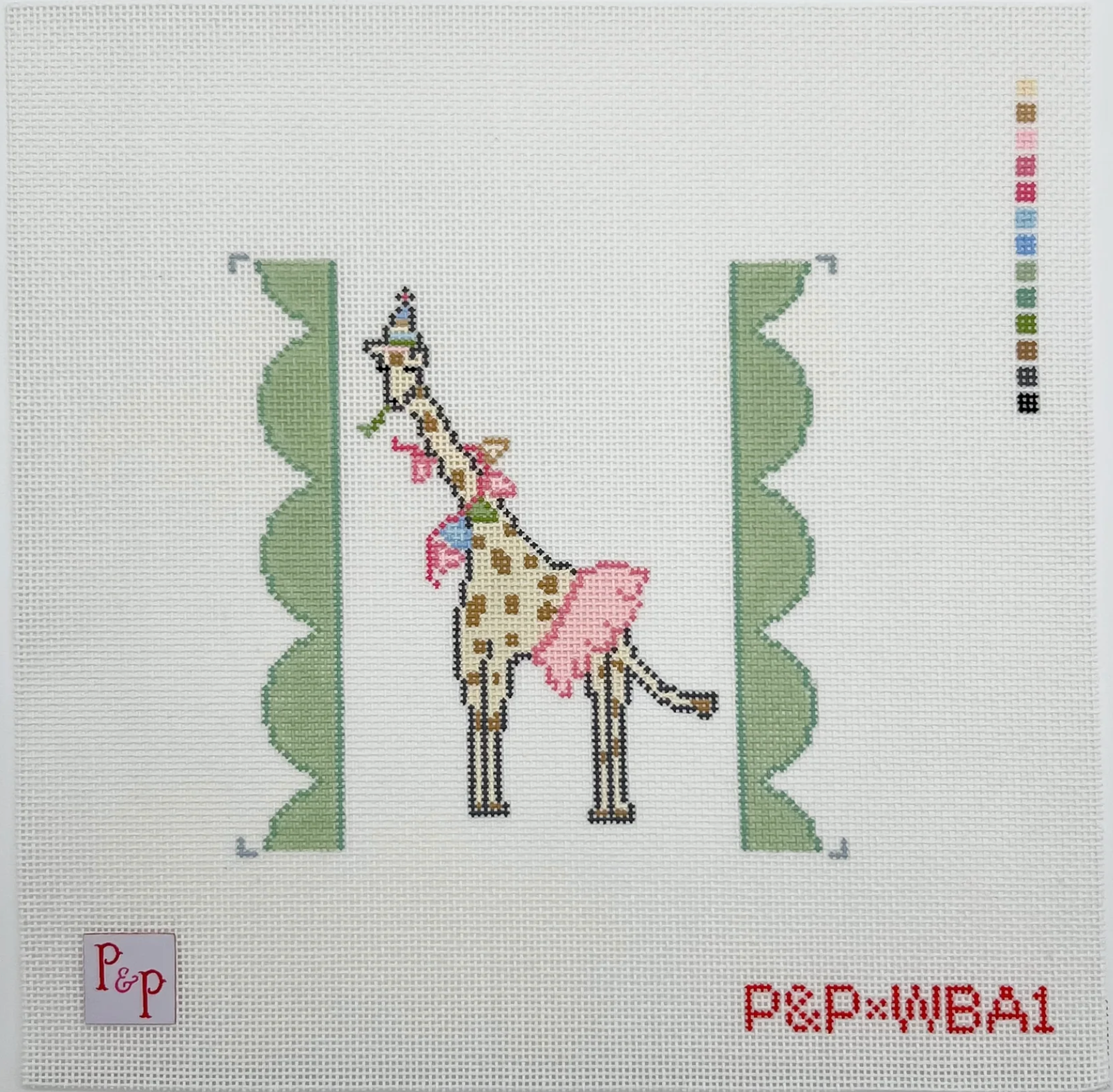 Canvas PARTY GIRAFFE  P&PWBA1  5X5"