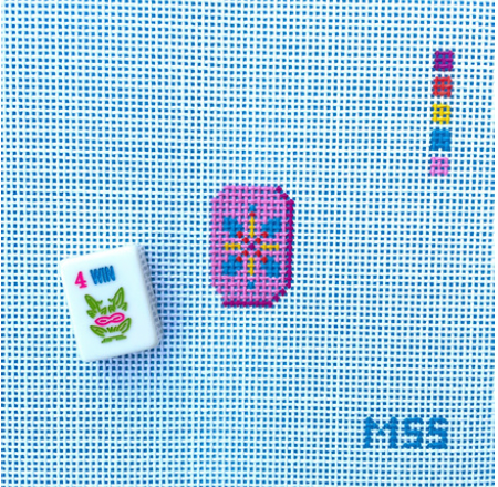 Canvas MINI MAHJONG TILES -  FLOWER TILE