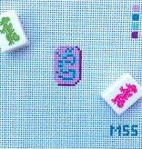 Canvas MINI MAHJONG TILES -  DRAGON TILE