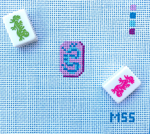 Canvas MINI MAHJONG TILES -  DRAGON TILE