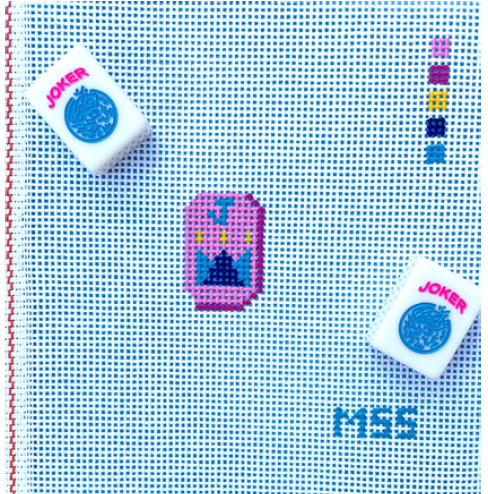 Canvas MINI MAHJONG TILES -  JOKER  TILE