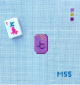 Canvas MINI MAHJONG TILES -  7 CRACK  TILE