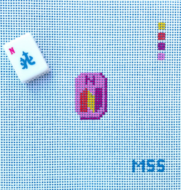 Canvas MINI MAHJONG TILES -  NORTH WIND  TILE