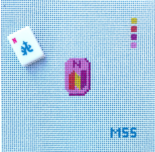 Canvas MINI MAHJONG TILES -  NORTH WIND  TILE