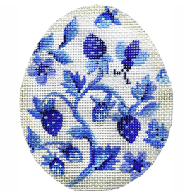 Canvases BLUES STRAWBERRY EGG  KEA92   3.25X4"