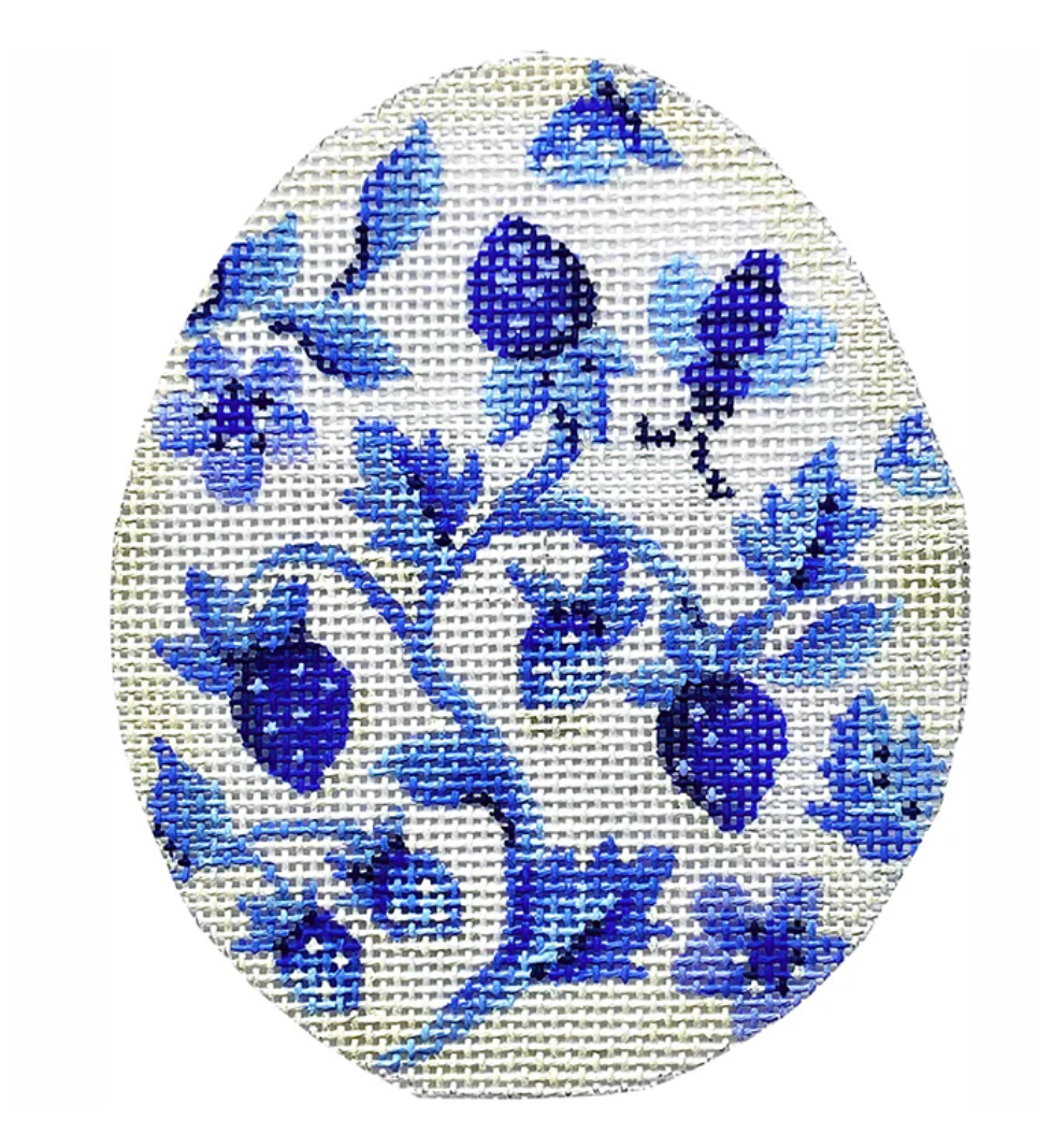 Canvases BLUES STRAWBERRY EGG  KEA92   3.25X4"