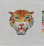 Canvas ROARING TIGER HEAD  AN454   6X6"