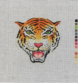Canvas ROARING TIGER HEAD  AN454   6X6"