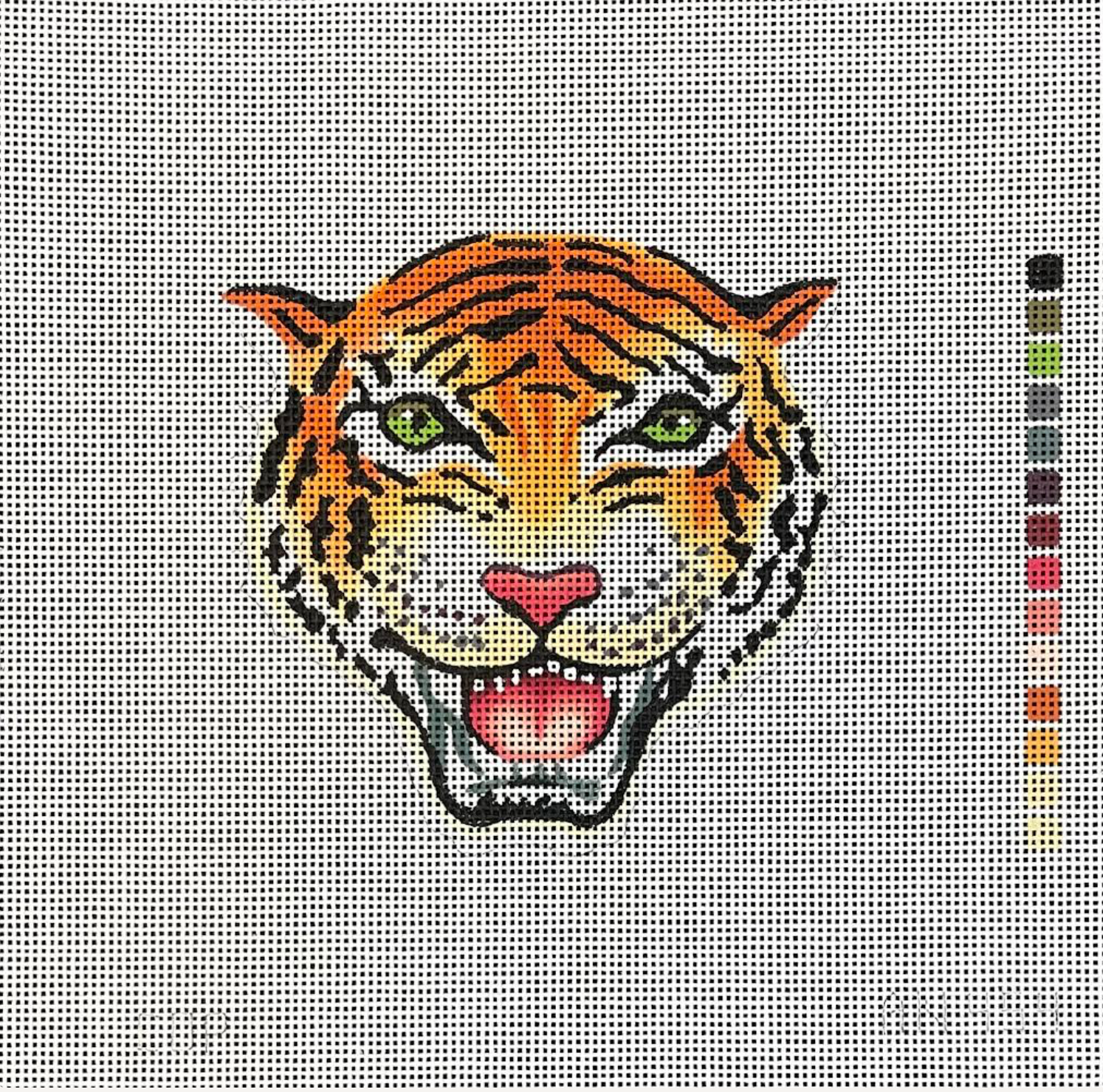 Canvas ROARING TIGER HEAD  AN454   6X6"