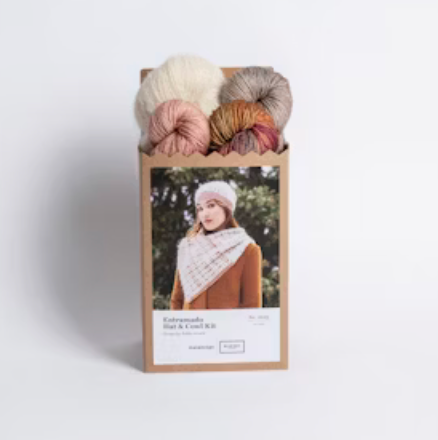 Yarn MALABRIGO/BLUE SKY HOLIDAY KIT 2025 - ENTRAMADO HAT AND COWL