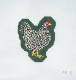 Canvas FRIEDA - ROCK BARRED CHICKEN   PR15   3.5X4"