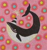 Canvas BIRTHDAY WHALE   IN261  6X6