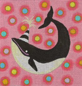 Canvas BIRTHDAY WHALE   IN261  6X6